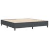 vidaXL Box Spring Bed Dark gray 78.7“ x 78.7” Corduroy fabric