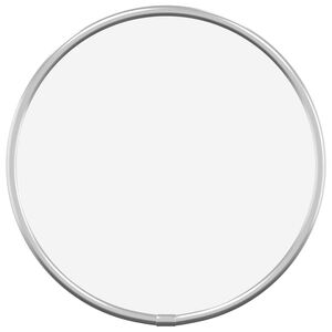 vidaXL Wall Mirror Silver Glass, PVC Small Decorative Inlays