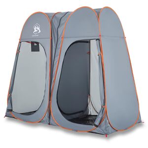 vidaXL Privacy Tent Gray and Orange Pop-up Waterproof