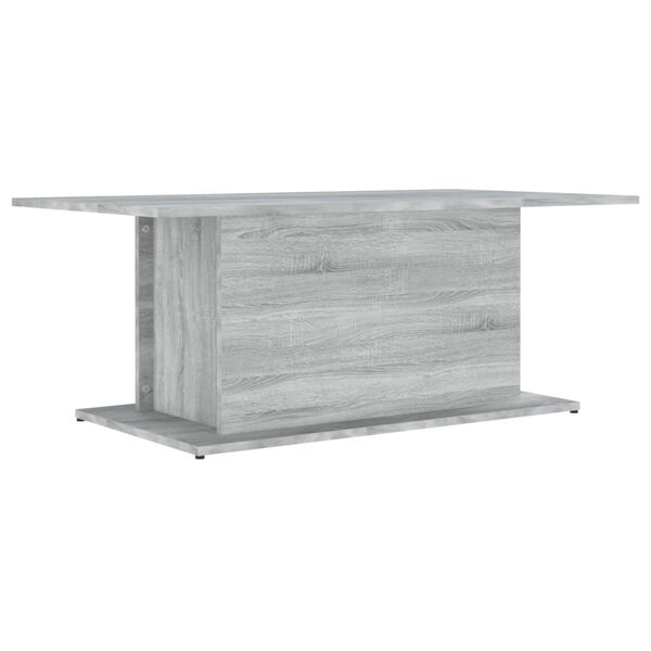 vidaXL Coffee Table Grey Sonoma Engineered Wood 40.2 x 21.9 x 15.7 in