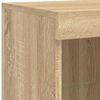vidaXL Sideboard Sonoma Oak Engineered wood, Glass Large Sideboard