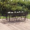 vidaXL Garden Dining Set Black
