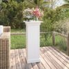 vidaXL Flower Stand White Solid pine wood Medium Decorative Inlays