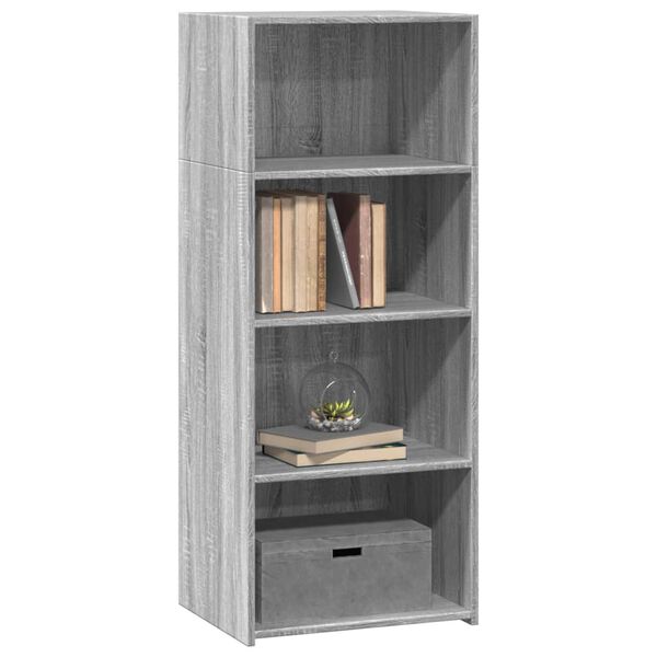 vidaXL Highboard Grey Sonoma Engineered wood 19.7x16.1x48.8 in Highboard
