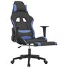 vidaXL Gaming Chair Black and Blue