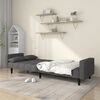 vidaXL Sofa Bed Dark gray Fabric (100% polyester), wood, plastic Large
