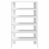 vidaXL Shoe Rack White Engineered wood Slim Shoe Rack Rectangular