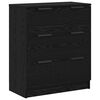 vidaXL Sideboard 3 pcs Black Oak 181 x 30 x 70 cm Engineered Wood