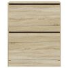 vidaXL Shoe Cabinet Sonoma oak Engineered wood Slimfit for narrow spots