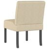 vidaXL Slipper Chair Cream Polyester Single Tough Slipper Chair
