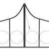 vidaXL Garden Arch Black Powder-coated iron Large Sturdy Garden Arch