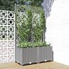 vidaXL Garden Planter Light Grey Polypropylene Medium Planters