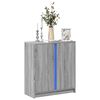 vidaXL Sideboard Grey Sonoma Engineered wood, glass Medium Sideboard
