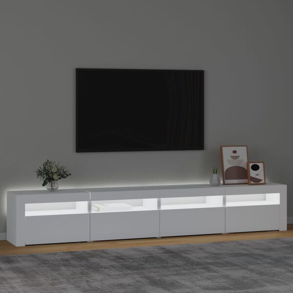 vidaXL TV Cabinet White Engineered Wood Large TV Cabinet Rectangular