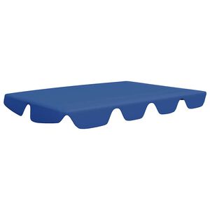 vidaXL Replacement Canopy Blue Fabric with PVC coating