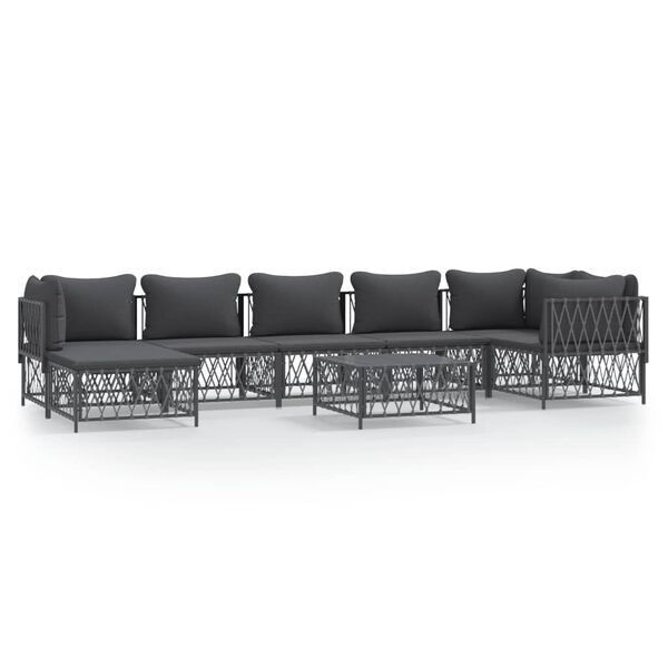 vidaXL Garden Lounge Set Anthracite