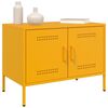 vidaXL TV Cabinet Set of 2 Mustard Yellow Steel 26.8x15.4x19.9 in