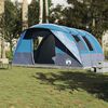 vidaXL Camping Tent Tunnel 5-Person Blue Waterproof