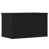 vidaXL Storage Box Black Oak 23.62 x 13.78 x 13.78 in Engineered Wood