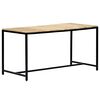 vidaXL Dining Table Brown and Black