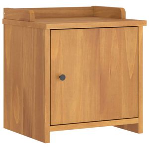 vidaXL Hallway Bench Natural Pine Solid Pine Wood and Engineered Wood