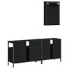 vidaXL Bathroom Furniture Set Black