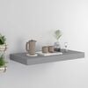 vidaXL Wall Shelf Grey Honeycomb MDF, Metal 19.7 x 9.1 x 1.5 in