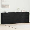 vidaXL Sideboard 3 pcs Black Oak 181 x 30 x 70 cm Engineered Wood