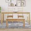 vidaXL Dining Table Solid pine wood 70.9 x 35.4 x 29.5 in Minimalist