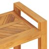 vidaXL Bench Natural Solid teak wood 47.2 in Bench Rectangular