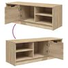 vidaXL TV Stand Sonoma Oak 40.2"x14"x14.4" Engineered Wood