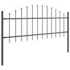 vidaXL Garden Fence 5 pcs Grey 170 x 140 cm Powder-Coated Steel