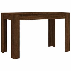 vidaXL Dining Table Brown Oak Engineered wood 47.2 in x 23.6 in