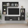 vidaXL TV Cabinet Set Gray Engineered wood Medium TV Cabinet Set