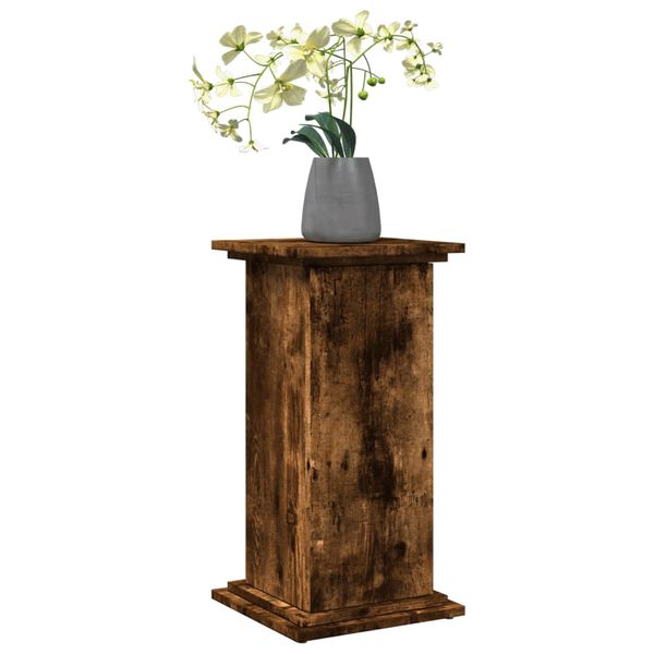 vidaXL Display Stand Smoked Oak Engineered Wood Medium Display Stand