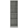 vidaXL Book Cabinet Grey sonoma Engineered wood Tall Book Cabinet