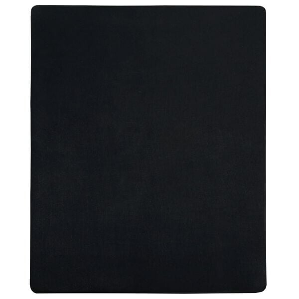 vidaXL Jersey Fitted Sheet Black Cotton 35.4 x 78.7 in Bedding