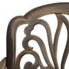 vidaXL Garden Dining Set Bronze Cast aluminum Standard Sits Plenty