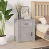 vidaXL Bedside Cabinet Concrete Grey Engineered wood Small
