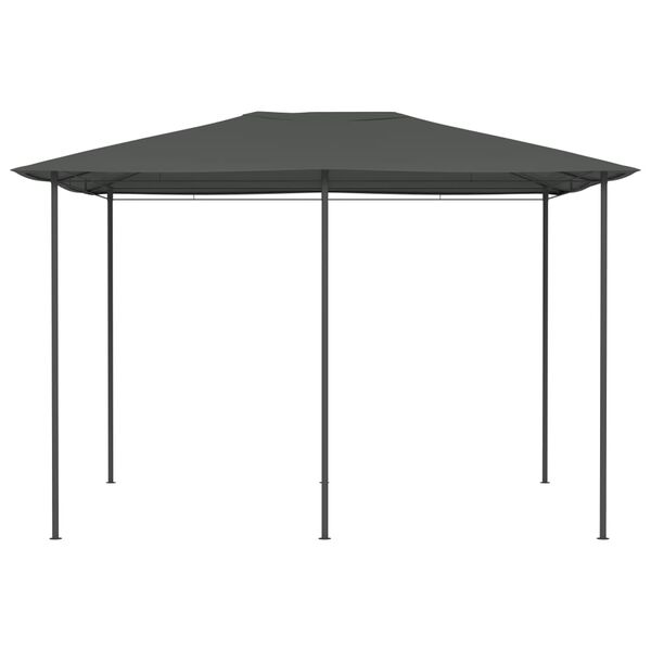 vidaXL Gazebo Anthracite Fabric, steel 9.8x13.1 feet Seats Many Gazebo