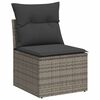 vidaXL Garden Sofa Set Grey PE rattan Large Modular Garden Sofa Set