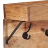 vidaXL Coat Rack with Shelf Brown 73 x 19 x 23 cm Solid Acacia wood