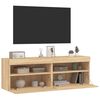 vidaXL TV Wall Cabinet Set of 2 Sonoma oak Engineered wood