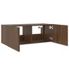 vidaXL TV Wall Cabinet Brown oak Engineered wood Medium TV Wall Cabinet