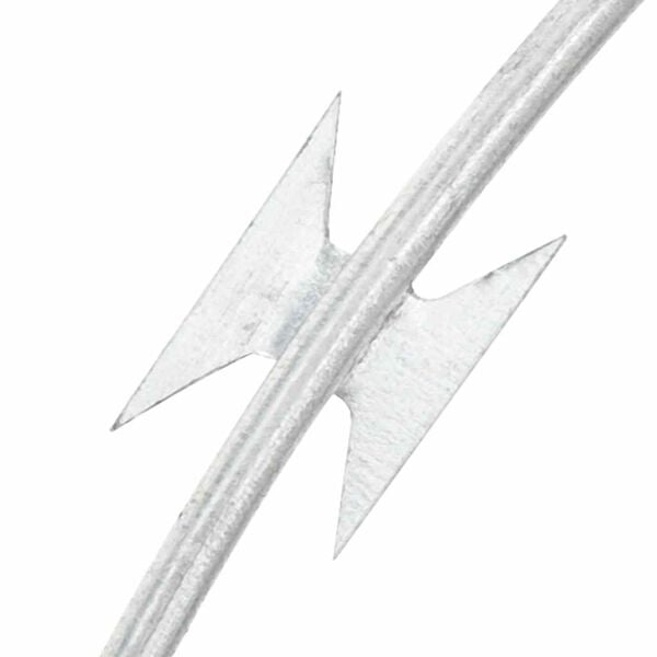 vidaXL Clipped Concertina Razor Wire Galvanized Steel 984.3'
