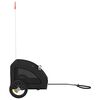 vidaXL Pet Bike Trailer Black Oxford fabric, Iron, PVC Small Durable