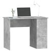 vidaXL Desk Concrete Grey Engineered wood Medium Desk Rectangular