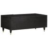 vidaXL Coffee Table Black Solid Mango Wood Medium Coffee Table