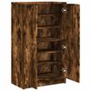 vidaXL Shoe Cabinet Smoked Oak Engineered Wood 23.2 x 13.8 x 39.4 in