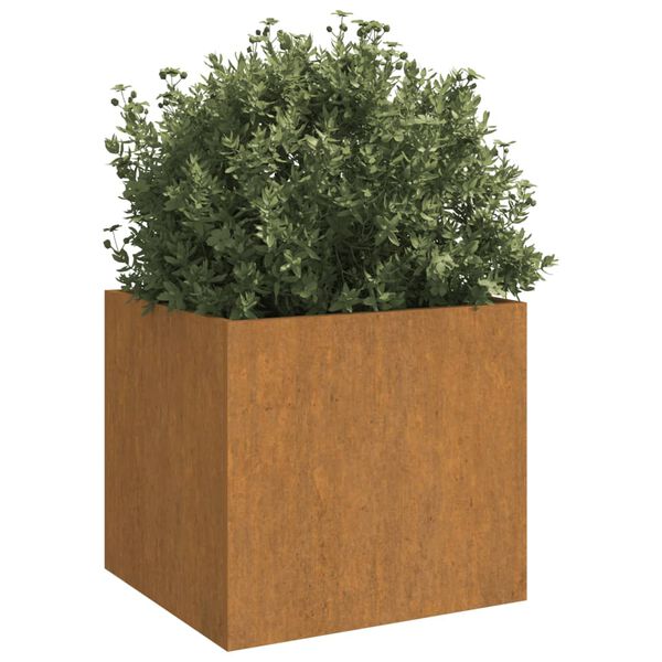 vidaXL Planter Rusty Corten steel 12.6x11.8x11.4 in Durable